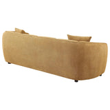 Aleisha Mustard Yellow Chenille Upholstered Sofa by Coaster at Eve Furniture