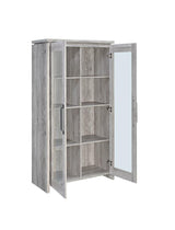 Alejo Gray Driftwood 2-Door Tall Cabinet by Coaster at Eve Furniture