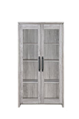 Alejo Gray Driftwood 2-Door Tall Cabinet by Coaster at Eve Furniture
