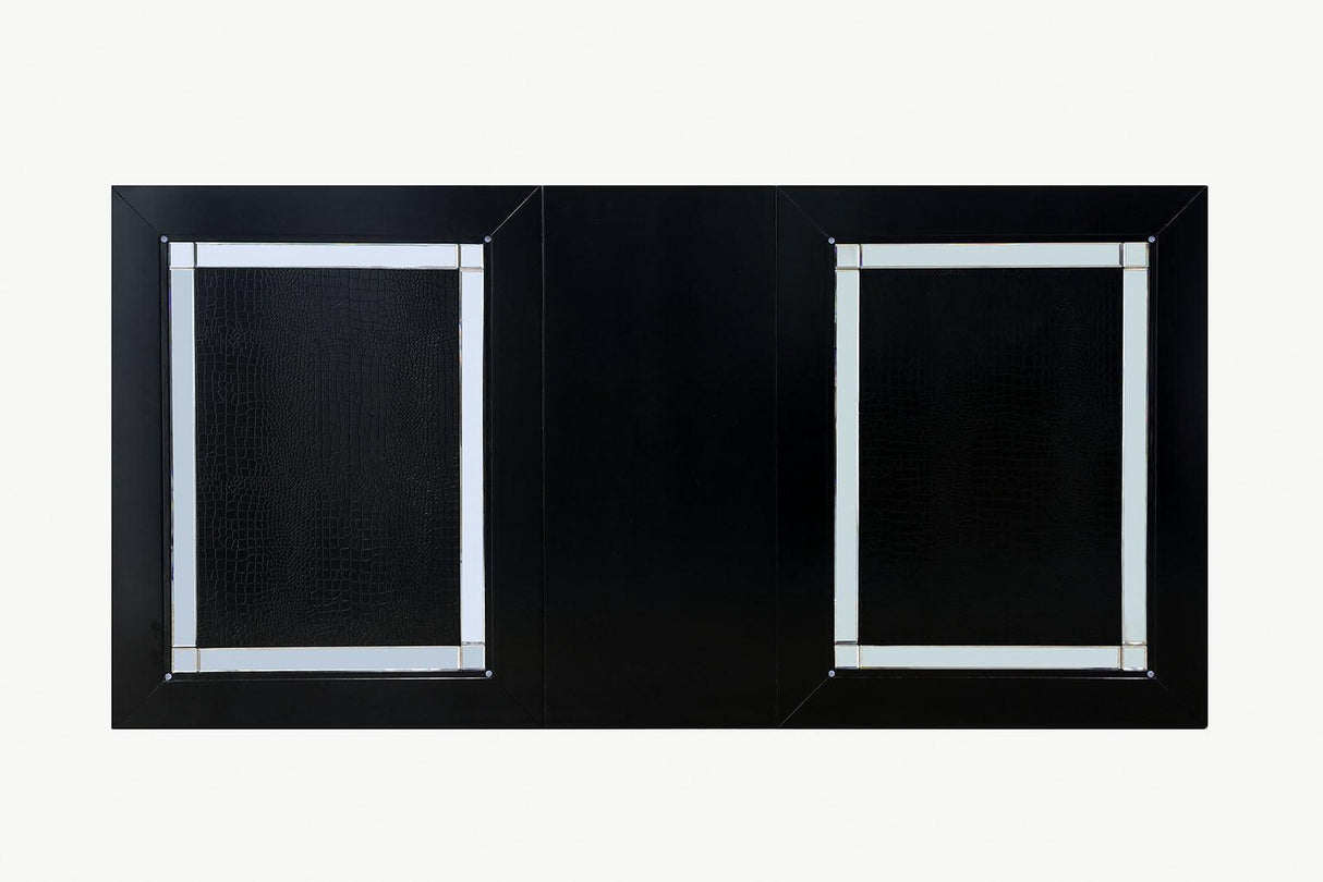 Alena Black/Silver Dining Table by Furniture of America at Eve Furniture