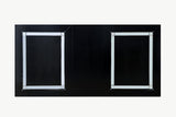 Alena Black/Silver Dining Table Only by Furniture of America at Eve Furniture