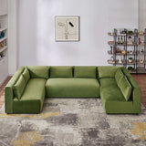 Aleny Green Velvet Modular Corner Sofa by Ashcroft Furniture at Eve Furniture
