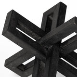 Aleph (Set of 3) Black Metal Small Medium & Large Jacks by Mercana at Eve Furniture