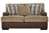 Alesbury Chocolate Loveseat by Ashley at Eve Furniture