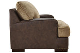Alesbury Chocolate Oversized Chair by Ashley at Eve Furniture