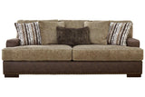 Alesbury Chocolate Sofa by Ashley at Eve Furniture