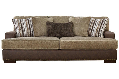 Alesbury Chocolate Sofa by Ashley at Eve Furniture