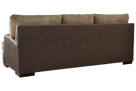 Alesbury Chocolate Sofa by Ashley at Eve Furniture
