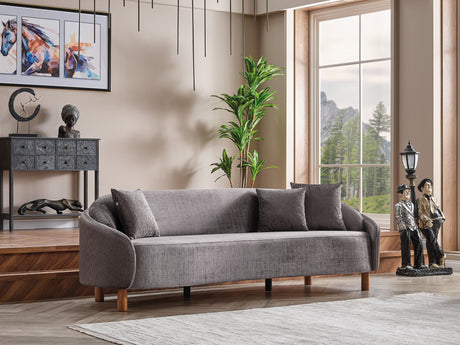 Alessa 4-pieces (2 Sofa & 2 Chair) Livingroom Set Grey by Furnia at Eve Furniture