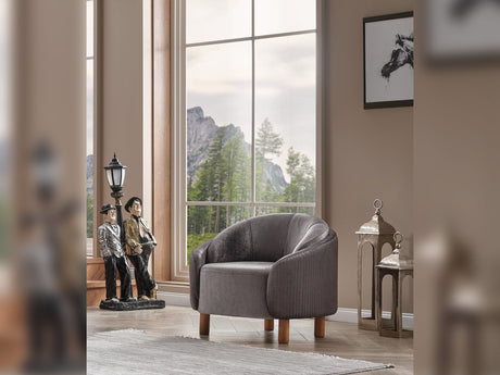 Alessa 4-pieces (2 Sofa & 2 Chair) Livingroom Set Grey by Furnia at Eve Furniture