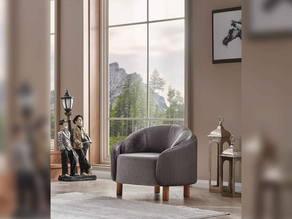 Alessa Chair Grey by Furnia at Eve Furniture