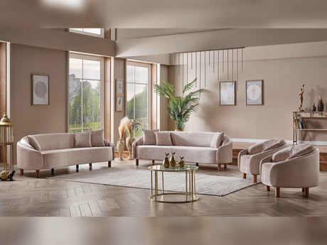 Alessa Cream Chair by Furnia at Eve Furniture