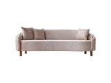 Alessa Cream Stationary Sofa by Furnia at Eve Furniture