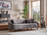 Alessa Grey Stationary Sofa by Furnia at Eve Furniture
