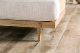 Alesund Beige/Light Oak Sofa & Loveseat by Furniture of America at Eve Furniture