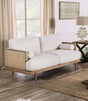 Alesund Light Oak/Beige Loveseat by Furniture of America at Eve Furniture