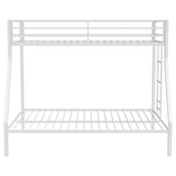 Alevera Metal Twin Over Full Bunk Bed with Ladder White by Coaster at Eve Furniture