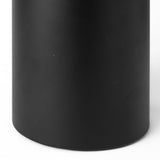 Alex Small Black Metal Cylindrical Table Candle Holder by Mercana at Eve Furniture