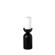 Alex Small Black Metal Cylindrical Table Candle Holder by Mercana at Eve Furniture