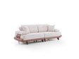 Alexa Cream Convertible Sofa by Furnia at Eve Furniture
