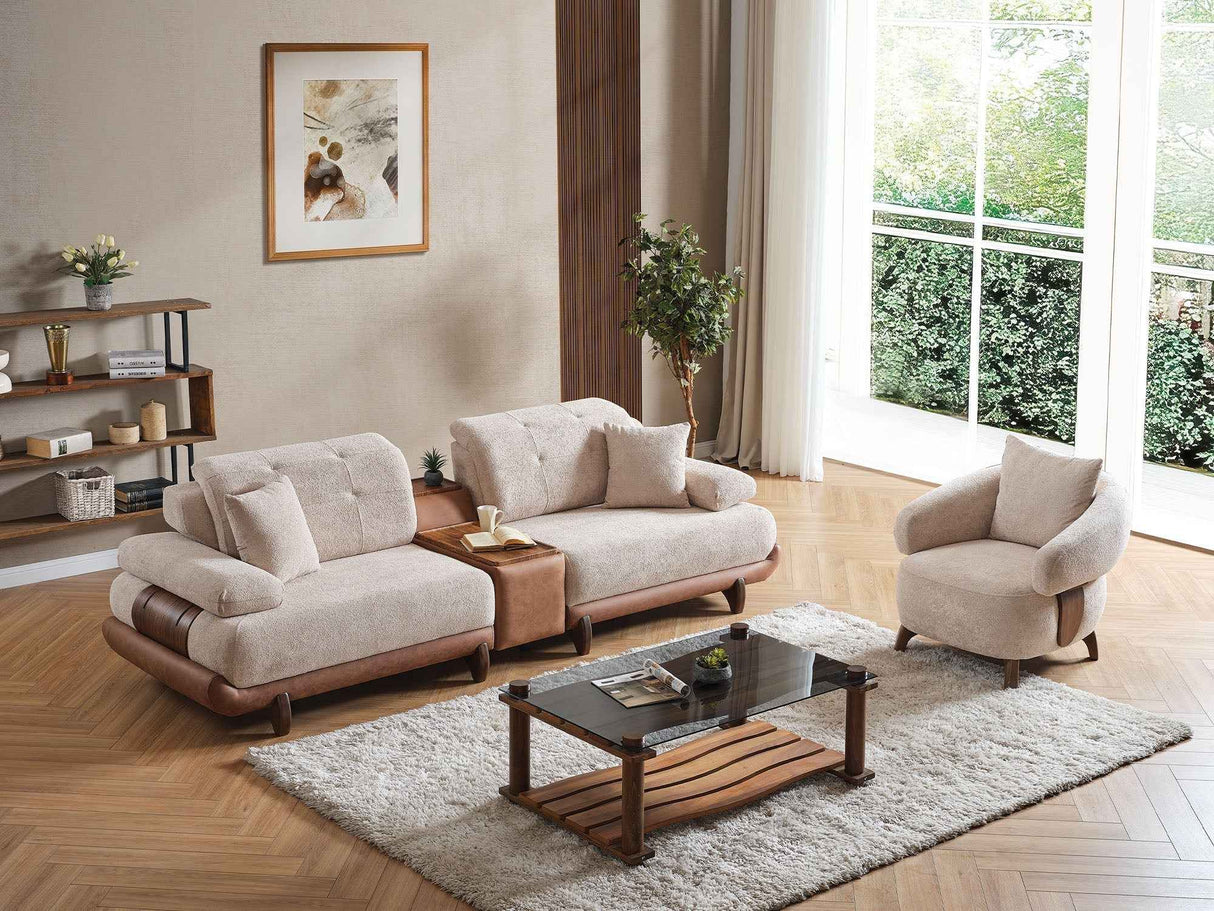 Alexa Cream Module Sofa by Furnia at Eve Furniture