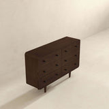 Alexa Mid Century Modern Dresser 6 Drawers by Ashcroft Furniture at Eve Furniture