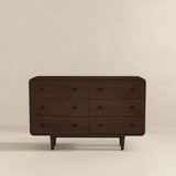 Alexa Mid Century Modern Dresser 6 Drawers by Ashcroft Furniture at Eve Furniture