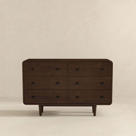 Alexa Mid Century Modern Dresser 6 Drawers by Ashcroft Imports at Eve Furniture