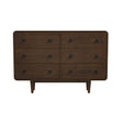 Alexa Mid Century Modern Dresser 6 Drawers by Ashcroft Imports at Eve Furniture