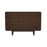 Alexa Mid Century Modern Dresser 6 Drawers by Ashcroft Imports at Eve Furniture