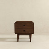 Alexa Mid Century Modern Style Night Stand 2-Drawer by Ashcroft Furniture at Eve Furniture