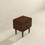 Alexa Mid Century Modern Style Night Stand 2-Drawer by Ashcroft Furniture at Eve Furniture