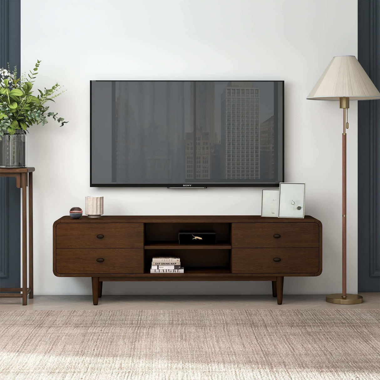 Alexa Mid Century Modern Style TV Stand by Ashcroft Furniture at Eve Furniture