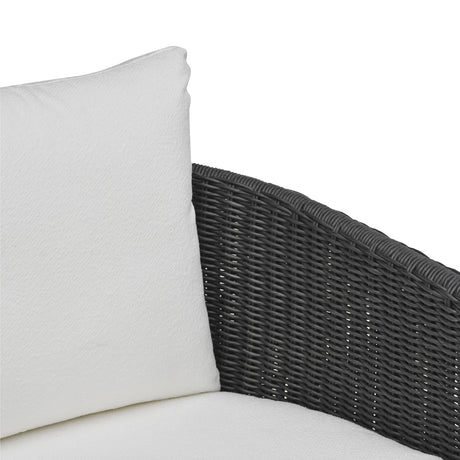 Alexa Rattan Performance Fabric Outdoor Armchair by TOV Furniture at Eve Furniture