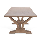 Alexander 86"-110" Extendable Dining Table - Distressed Brown by Classic Home at Eve Furniture