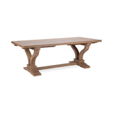Alexander 86"-110" Extendable Dining Table - Distressed Brown by Classic Home at Eve Furniture