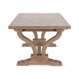 Alexander 86"-110" Extendable Dining Table - Distressed Brown by Classic Home at Eve Furniture