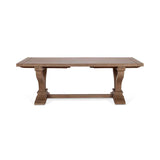 Alexander Distressed Brown Extendable Dining Table by Classic Home at Eve Furniture