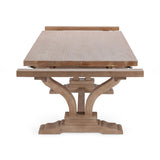 Alexander Distressed Brown Extendable Dining Table by Classic Home at Eve Furniture