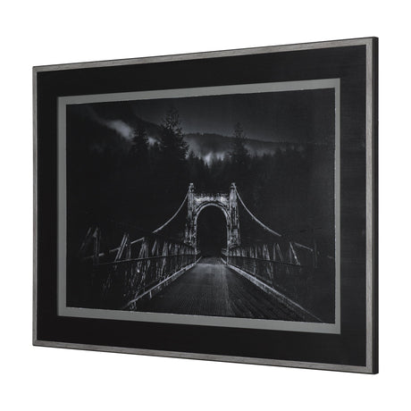 Alexandra Bridge by Chad Mackay a Hand Embellished Textured Framed Photo Art Print Matted under Glas by Mercana at Eve Furniture