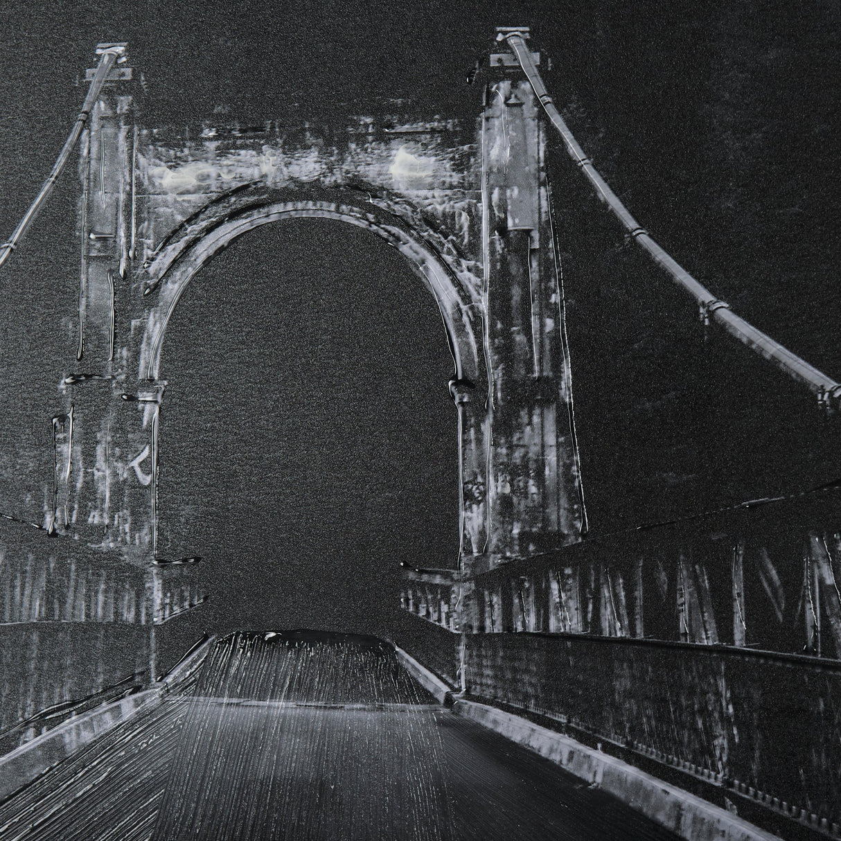 Alexandra Bridge by Chad Mackay a Hand Embellished Textured Framed Photo Art Print Matted under Glas by Mercana at Eve Furniture