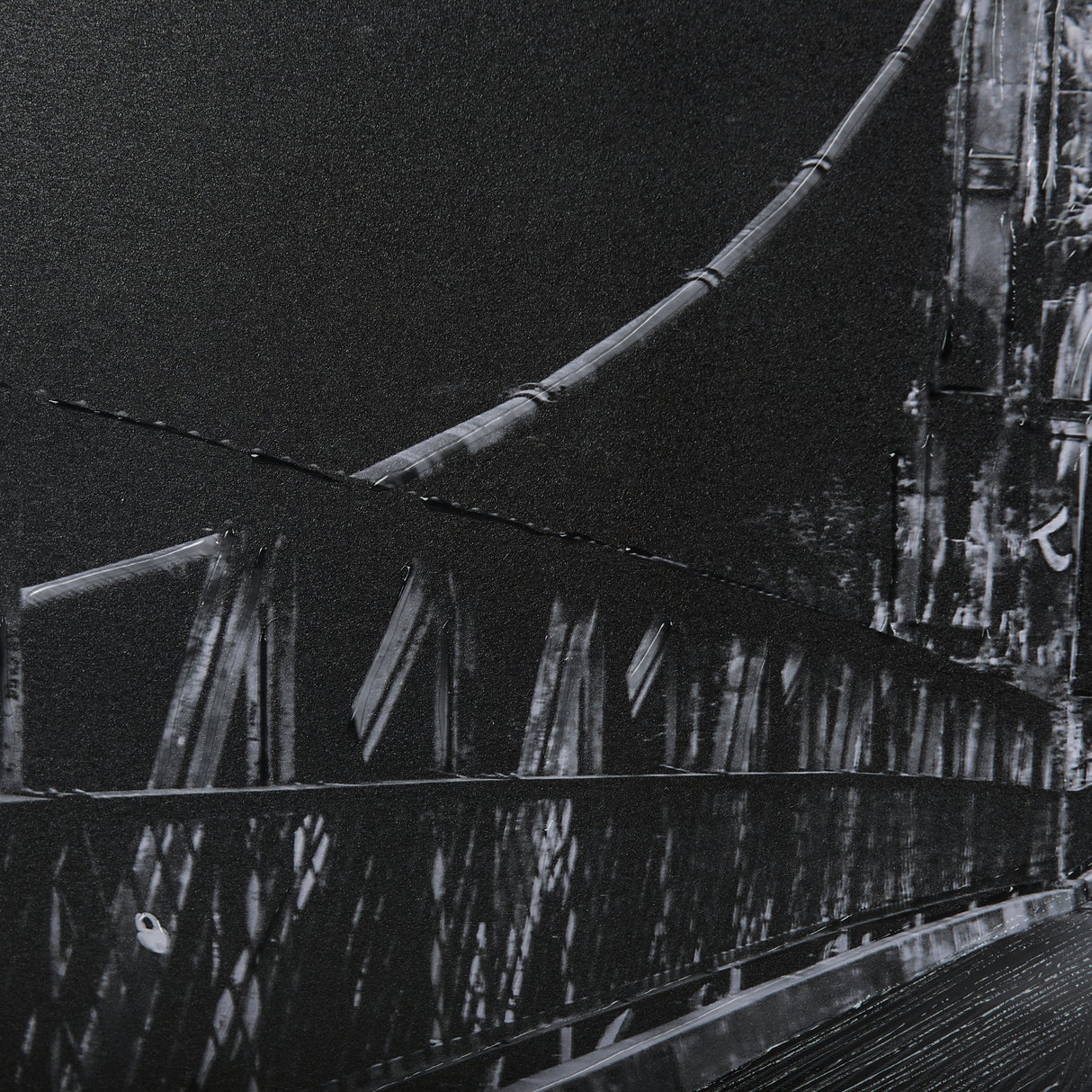 Alexandra Bridge by Chad Mackay a Hand Embellished Textured Framed Photo Art Print Matted under Glas by Mercana at Eve Furniture