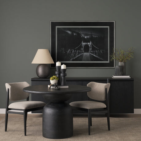 Alexandra Bridge by Chad Mackay a Hand Embellished Textured Framed Photo Art Print Matted under Glas by Mercana at Eve Furniture