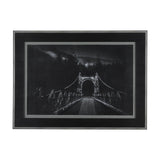 Alexandra Bridge by Chad Mackay a Hand Embellished Textured Framed Photo Art Print Matted under Glas by Mercana at Eve Furniture
