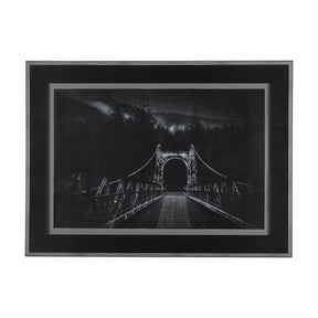 Alexandra Bridge by Chad Mackay a Hand Embellished Textured Framed Photo Art Print Matted under Glas by Mercana at Eve Furniture
