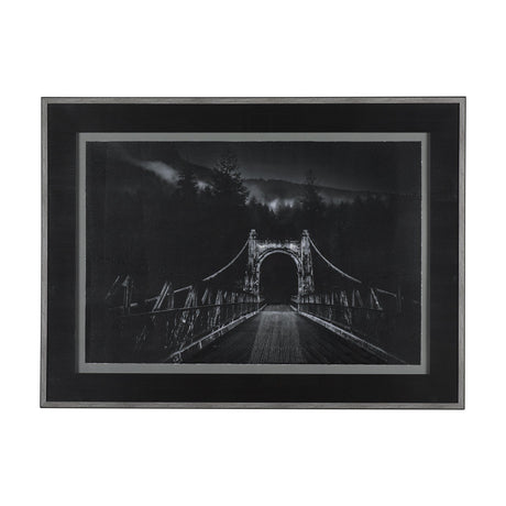 Alexandra Bridge by Chad Mackay a Hand Embellished Textured Framed Photo Art Print Matted under Glas by Mercana at Eve Furniture