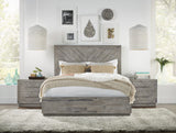 Alexandra Rustic Latte California King Solid Wood Storage Bed by Modus Furniture at Eve Furniture