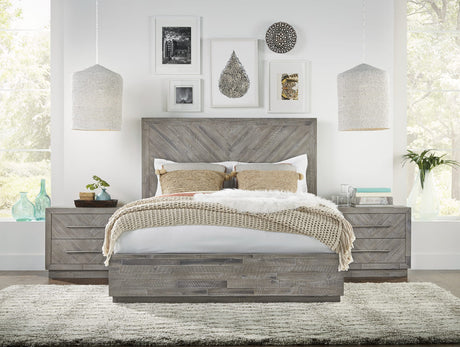 Alexandra Rustic Latte California King Solid Wood Storage Bed by Modus Furniture at Eve Furniture