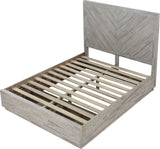 Alexandra Rustic Latte California King Solid Wood Storage Bed by Modus Furniture at Eve Furniture