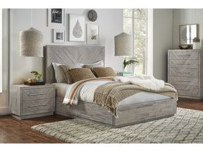 Alexandra Rustic Latte California King Solid Wood Storage Bed by Modus Furniture at Eve Furniture
